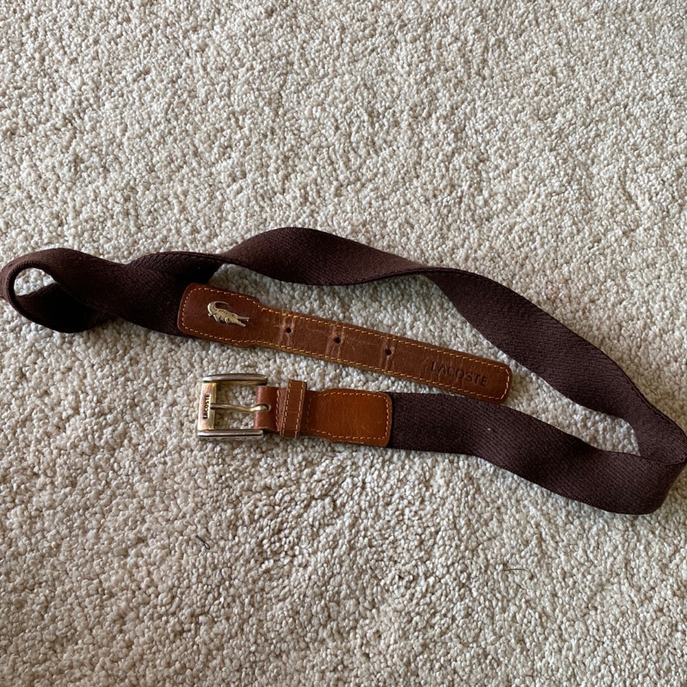Lacoste brown belt